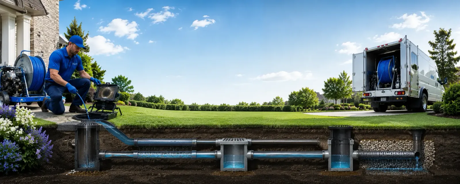 Outdoor drain cleaning information for Saint Amant, LA